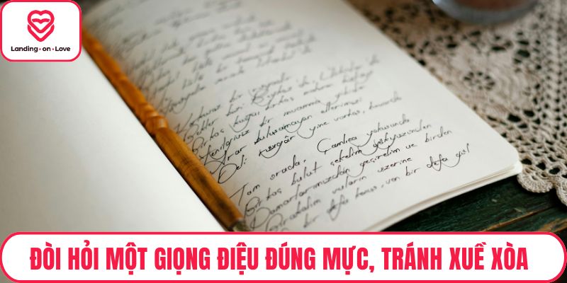 Đòi hỏi một giọng điệu đúng mực, tránh xuề xòa 