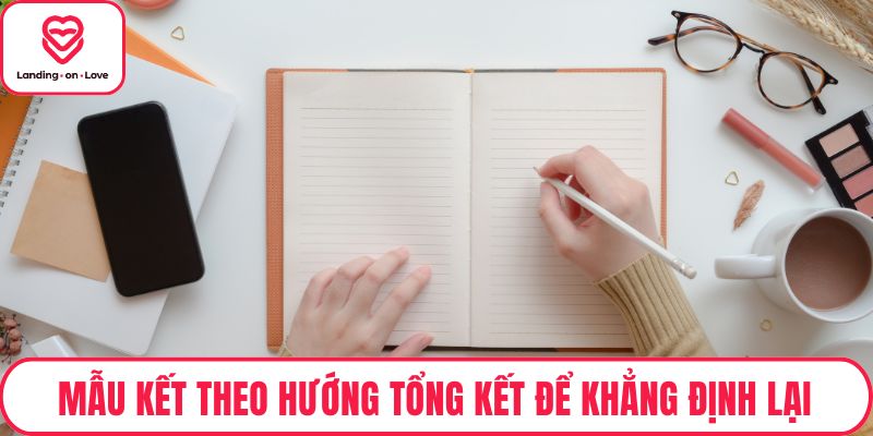 Mẫu kết theo hướng tổng kết để khẳng định lại