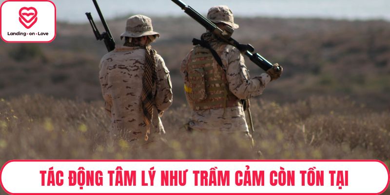 Tác động tâm lý như trầm cảm còn tồn tại